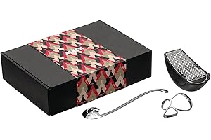 Alessi Alessi & Pasta MMI31SET - Set Composto da Assaggia Pasta, Dosatore per Spaghetti e Grattugia, in Acciaio Inossidabile 18/10 e Resina termoplastica, Multicolore