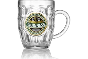 Guinness Collection Irlande Chope à bière alvéolée avec badge en métal