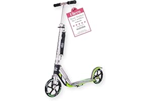 ‎HUDORA HUDORA BigWheel 205 Scooter - Stabiler Aluminium-Roller - Höhenjustierbarer & zusammenklappbarer Cityroller mit Ständer - Sportlicher Kinder- & Erwachsenenroller für bis zu 100kg
