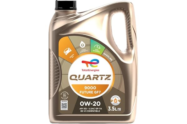 TotalEnergies - 0W20 Engine Oil - Quartz 9000 Future GF7 -API SP - Fuel Economy Formula - Fully Synthetic Engine oil for Cars - 3.5L