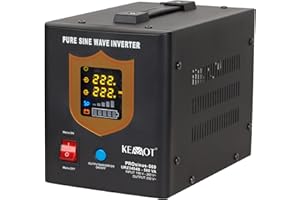 Notstromversorgung KEMOT PROsinus-500 URZ3404B Wechselrichter Reiner Sinus Ladefunktion 12V 230V 500VA/300W, schwarz