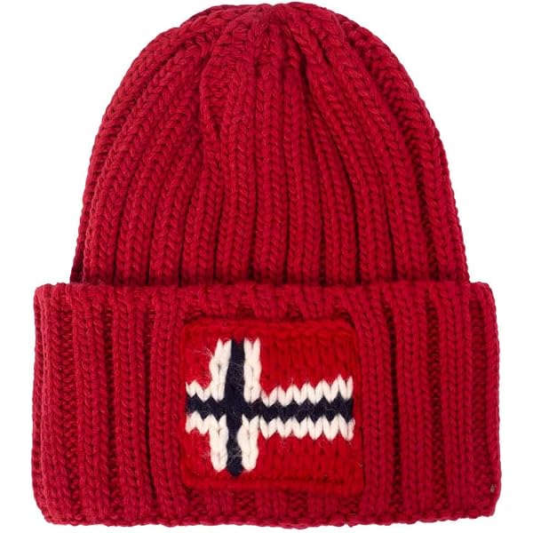 Cuffia Invernale Uomo Napapijri Vispa - Maglia A Coste In Acrilico Nero, Risvolto 6,5 Cm, Patch Logo - 3
