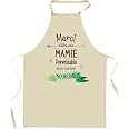 Planetee Tablier de Cuisine Noir Caroline Déesse Légende - Cadeau Femme Planetee Tablier de Cuisine Noir Caroline Déesse Légende - Cadeau Femme