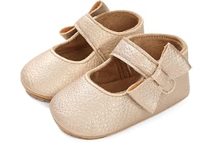 LACOFIA Ballerine Bébé Chaussure Premier Pas pour Bébé Fille Chaussures Mary Jane Antidérapant