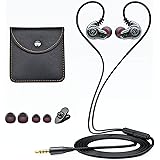 Holiper Dual Driver Auricolari con Filo e Microfono, Cuffie in Ear con Jack 3,5 mm, Wired Headphones Cuffiette per Musica Lap