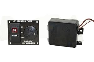 Johnson Pumps 72303-001 Bilge Alert High Water Alarm with Ultima Switch, 12V,Black