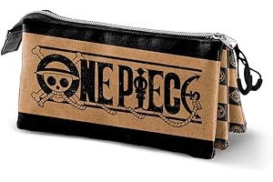 KARACTERMANIA One Piece Chess-Estuche Portatodo Triple, Camel, 23 x 11 cm