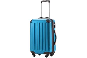 HAUPTSTADTKOFFER - Alex - Bagage à main cabine, Trolley rigide, 55 cm, 42 litres, Bleu Cyan
