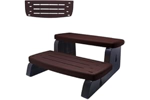 Waterway Whirlpool Pool Zubehör Outdoor 2-Stufen Treppe Doppelstufe Einstiegstreppe Kunststoff bis 360 kg belastbar Cinnamon