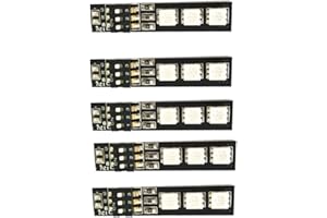 QWinOut 5Pcs RGB 5050 LED Light Board 5V 7 Colors Switch for RC 250 Racing Drone DIY FPV Quadcopter Multicopter Helicopter Car Airplane