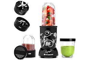 Wonderchef Nutri-blend 500W Mixer Grinder, 22000 RPM Motor, Smoothie Maker, Masala Grinder, Chutney Blender, 3 Unbreakable Jars, Recipe Book by Chef Sanjeev Kapoor, 2 Yr Warranty, Black