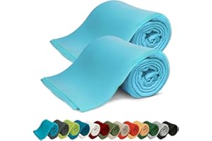 ‎KIGATEX KiGATEX Fleecedecken 2er-Pack 130x160 cm – Weiche Kuscheldecken aus Polar Fleece – Oeko-TEX® Zertifiziert & pflegeleicht – Für Sofa, Bett, Garten & Haustiere – Aqua