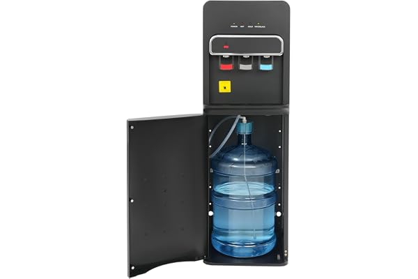 550/75 W golvstående vattendispenser med golvladdning, 5 l/0,75 l elektrisk dricksvattendispenser, med 3 vattenutlopp (kallt