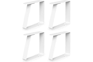 virea 4 x Fermacoperta Bianco per tavoli con Spessore di 5 cm - - Fermacoperta in Acciaio Inossidabile per Interni ed Esterni - - Fermacoperta Facili da Pulire