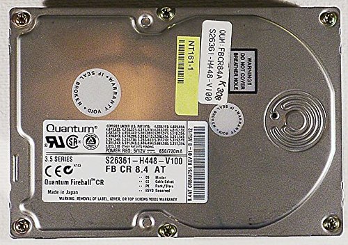 Preisvergleich Produktbild 8,4GB AT Festplatte Quantum Fireball CR IDE ID6422