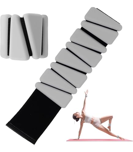Pols- en enkelgewichten, verstelbare banden voor dames en heren, trainingsset van 2 (1 pond of 2 lbs/1 kg of 2 kg totaal). Voor hardlopen, joggen, wandelen, yoga, dansen, pilates, aerobics