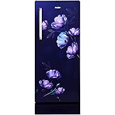 Haier 190L 4 Star Direct Cool Single Door Refrigerator | Toughened Glass Shelves | Fast Ice Making in Just 60 minutes | Large Veg Box| Easy Clean Back