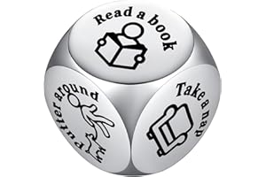 QBEJIME Retirement Gifts For Men Women, Funny Decider Dice, Retirement Gift Ideas,Birthday Gifts For Men,Friend, Mum, Dad, Colleagues, Boss, Teachers,Goodbye Farewell Leaving Gifts