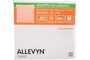 Smith & Nephew 99XX0293 Allevyn Lot de 10 pansements non adhésifs 10 cm x 10 cm