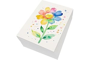 ZYLOTA 120 Sheets Watercolour Paper Bulk,140 lb/300 GSM Cold Press Thick Water Colour Paper Pad,Artist Painting Drawing Paper, Art Supplies for Kids Students Artists