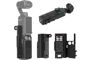 Fenmaru Erweiterungs Adapter Halterung für DJI Osmo Pocket 3 Zubehör, Osmo Pocket 3 Schutz Rahmen Mount für Osmo Pocket 3 Gimbal Kamera