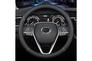 Carodi New Couvre Volant en Cuir Nappa, Antidérapant, Respirant, Universel 15"/Environ 38cm