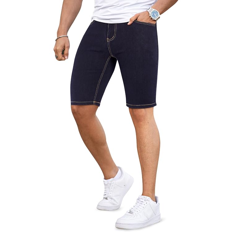Reslad Jeans Shorts Für Herren – Used Look, Bequem & Stretchig, Perfekt Für Den Sommer