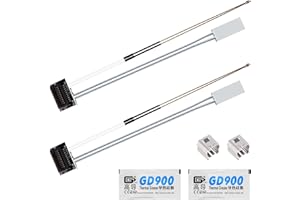 OCCOUMR 24V 48W Keramik-Heizer mit Thermistor für Bambu Lab P1P/P1S, Heizpatrone und Temperatursensor Set für 3D-Drucker Zubehör, 2 Stück