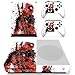 Produktbild THTB Xbox One Slim + 2 Controller Aufkleber Schutzfolien Set - Deadpool/One S