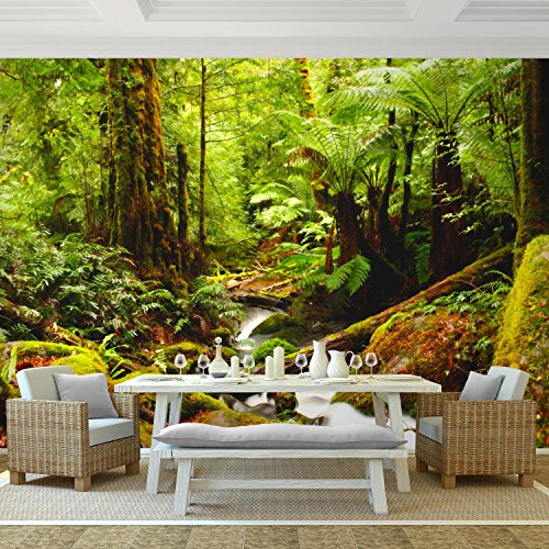 Fototapete Wald 308 x 220 cm – Vliestapete – Wandtapete – Vlies Phototapete – Wand – Wandbilder XXL – !!! 100% MADE IN GERMANY !!! Runa Tapete 9037010b - 2