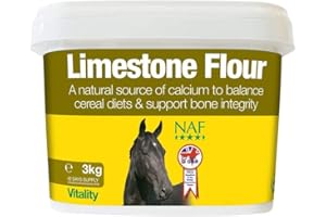 NAF Limestone Flour 3kg – Natural Calcium Supplement for Horses – Supports Bone Strength, Growth & Skeletal Development – Ideal for Pregnant Mares & Youngstock