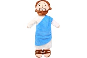 ‎DESDFCER Desdfcer Jesus Plüschfigur, weiche Jesus-Plüsch, 32cm Menschliche Figur Religiöses Plüschtier für Kinder und Erwachsene, Geschenke für Ostern Zimmer Dekoration