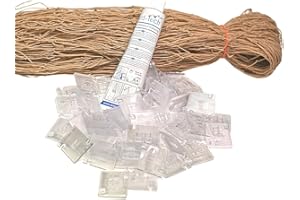 BIRD-TECH TM Red gatos y aves balcón 5x5Mt + 50 fijaciones