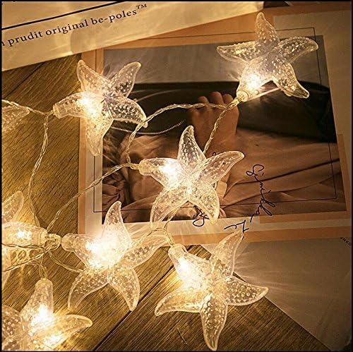 Meteor Garden LED Series Lamp Starfish Lamp Bedroom Room Personalized Creative Decorative Lamp Nordic Wind Lantern Series Lights