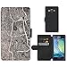 Produktbild PU Leder Wallet Case Folio Schutzhülle // M00158363 Betonstein Risse rissige // Samsung Galaxy A3 SM-A300 (not fit S3)