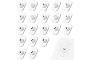 OFFCUP 20 Stück Kugelrollen Mini Möbelrollen Flach Selbstklebende Rollenrad Kugelrollen für Möbel Universal 360 Grad Rollen für DIY Mülleimer Aufbewahrungsbox Kleingeräte Mülleimerbox (weiß)