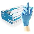 Unigloves Blue Pearl Nitrile Examination Gloves - Multipurpose, Powder Free and Latex Free Disposable Gloves - Box of 100 Gloves, Blue, Medium (GP0013)