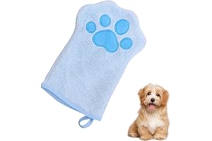 LUYANFX Dog Towel Extra Absorbent Cat Towel Dog Gloves Pet Bath Towel Dog Towel Quick Drying for Small and Medium Pets, 22 x 15 cm