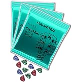Maxword GT-Electric-3X Kaliteli elektro Gitar Teli 3 Takım Set (10 Pena Hediye)