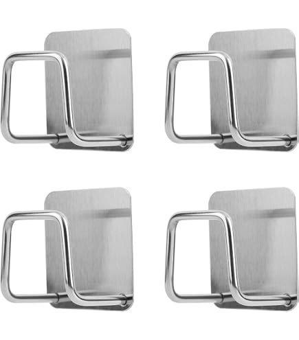 6 Pièces Fixations Universelles Sèche-Serviette Salle de Bain, Supports