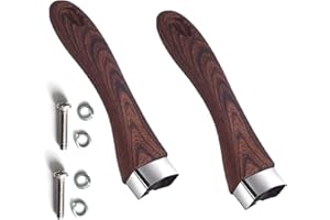 Vastsea 2 Pezzi Manico Rimovibile, Manico Pentola Universale, Manico universale rimovibile, per Utilizzato Nella Maggior Parte Degli Accessori Pentole da Cucina （Legno Marrone）