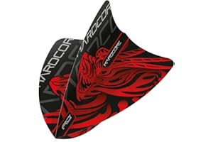 RED DRAGON Jonny Clayton Hardcore Freestyle - Plumas para dardos (3 juegos por paquete, 9 plumas de dardos en total)