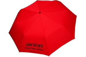 H.DUE.O Mini Ombrello Tascabile Pieghevole Antivento Leggero. Ombrello Piccolo da Viaggio Alluminio Ultraleggero. Asciugatura Rapida [JOYHEART]