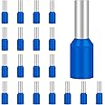 Hanibos Insulated Bootlace Ferrule Wire Terminals - 100Pcs, Blue Cord Pin End Crimp Ferrules, 2.5mm², E2508