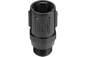 VILLCASE Régulateur de Pression D'eau 3/4 Pouce 30 Psi Régulateur pour Jardin Parc Ferme Système D'irrigation à (Noir)