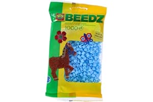 SES CREATIVE Ses 00714 Confezione di 1000 Perline Azzurre da Stirare per Bambini