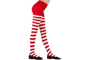 W WIDMANN MILANO Party Fashion - Collant a righe per bambini, accessori per costumi da strega, coccinella, ape, elfo, per tutti i giorni e molto altro ancora