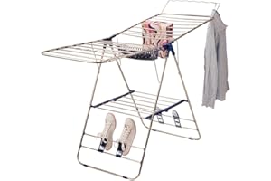 OSE FACILITYS - Étendoir à Linge INOX avec Porte cintres