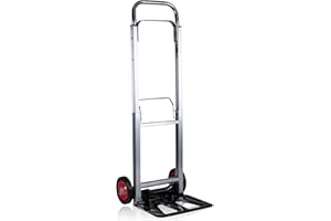 Kinzo Carrello pieghevole – alluminio – 90 kg – Trasloco – Campeggio – Shopping