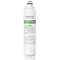 Waterdrop WD-MNR35 Filtre de Reminéralisation, Filtre Minéral à Connexion Rapide 1/4 Pouces pour Système d'Osmose Inverse sous Évier, Restaure les Minéraux Essentiels pour Système RO, RO Minéral